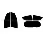 For Chevrolet Aveo 3-door Hatchback 2005-11 Full Pre Cut Window Tint Kit Film