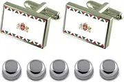 [Select Gifts] Shirt Dress Studs Budapest City Hungary Flag Cufflinks