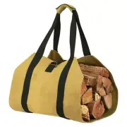 Firewood Storage Bag Waxed Canvas Outdoor Camping Log for Carrier