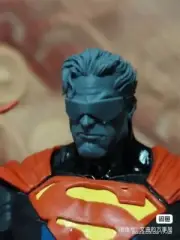 Custom 1:12 Blue Face Man Head Sculpture Fit 6" Figure Body Toys