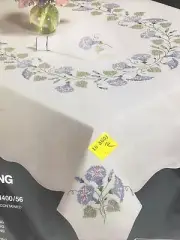 Tobin 50" Square Tablecloth Embroidery Embroider Morning Glory 1400/56
