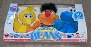 Sesame Street Beans 3 Pack Big Bird Ernie Cookie Monster Plush Jim Henson TYCO