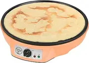 Bestron Electric crepe maker, crepe maker for pancakes Ø 30 cm, including dough dispenser & pancake spatula, with non-stick coating, 1000 watts, Colour: Orange