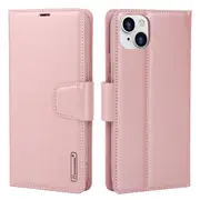 ZUSLAB iPhone 14 Plus Case, Hanman Leather Credit Card Wallet Flip Cover for Apple (2022) - Rose Gold