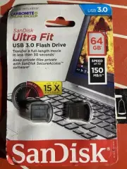 SanDisk Ultra Fit (SDCZ43-064G-A46) 64GB USB 3.0 Flash Drive Up To 150MB/s-NEW!