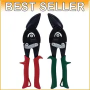 Made in USA: Blackout Series Offset Snips - Durable Left/Right Cutting Shears
