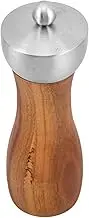 Alipis Ceramic Core Hand Crank Pepper Grinder with Sturdy Head Elegant Wooden Finish for Consistent Grinding of Spices and Salt Home Cooking