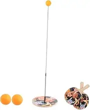 Yardwe Table Tennis Racket Set Training Tool Boys and Girls Indoor Toy Large Wooden Base Stable Durable Fun for The Whole Family Random Style