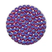 Handmade Bling White Popsocket made with Fuchsia Swarovski Crystals