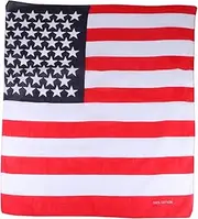 [LIFKOME] 2pcs American Flag Headband Bandanas Usa Flag Wrap Patriotic Accessories for Exercise Yoga Running