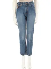 Blue Stop Climate Change Jeans