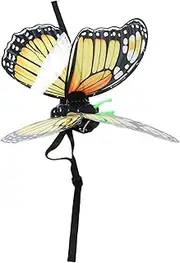 OFFIGAM 1Set LED Electric Fairy Wings Moving Butterfly Wings with Glowing Lights for Cosplay Birthday Halloween Spring Whimsical Costume Accessory