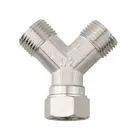 Practical 1Pc Copper Dishwasher Washing Machine Tap Y Dual Splitter 12