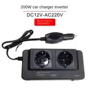 200W Car Power Inverter USB Adapter Converter Car Charger Dual EU Socket