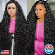 200 density 13x6 deep wave lace front wigs human hair HD Lace Curly Wigs for