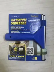Ettore All Purpose Window Squeegee with Lifetime Silicone Rubber Blade