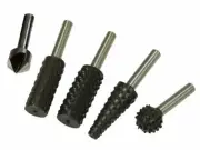 Faithfull Rotary 4 burrs and 1 countersink Set 5 Pieces