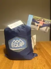 Equip One Person BLUE Hammock w/ Hanging Kit 400 lb capacity weighs 1.2 lb