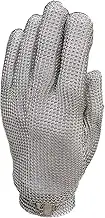 zolyet High-quali 304L Stainl Steel Mesh Knife Cut Chain Mail Protective G for Kitchen Butcher W Safe XXS(left hand) left hand XL