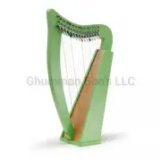 15 Strings Irish Harp Musical Instrument Rosewood Harp Extra Strings Set.Key.Bag
