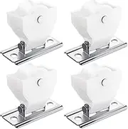 Jetec 4 Pieces Roman Shade Cord Pulley Small Plastic Cord Lock for Roman Pleated and Australian Shades
