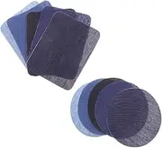Veemoon 1 Set Denim Elbow Patches for Clothing Repair Versatile Stickers for Sweaters Shirts Jeans and Bags Blue Random Styles for Creative DIY Projects