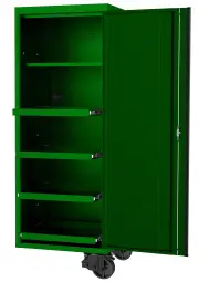 SP Tools SP44880G - 27" USA Sumo Series Side Cabinet - 4 Roller Shelves & 1 Fixed Shelf - Green/Black