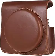 Protective Case PU Leather Bag with Adjustable Strap for Instax Square SQ6 Instant Film Camera Brown Brown