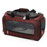 Bill Blass Burgundy Pet Duffel Travel Carrier
