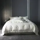 Bedding Set 4pcs Pure Cotton Jacquard Weave Duvet Cover Flat Sheet Pillowcases