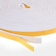 White Weather Stripping 1/2 in × 1/4 in × 26 Ft Strong Adhesive Weather Stripping Lightproof Soundproof Door Seal Strip Weatherproof Foam Tape