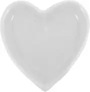 Zerodeko Ceramic Jewelry Plate, Heart Shaped Jewelry Tray Ring Necklace Storage Plate Trinket Dish Jewelry Organizer for Birthday