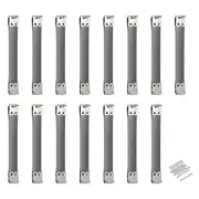 Metal Internal Flex Frames, 15Pcs 120mm Hinges Spring Clip Hook (Silver Black)