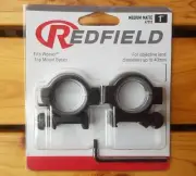 Redfield 1" Weaver Rifle Scope Rings Mounts - MEDIUM Matte #47312