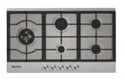 900mm Dilusso Stainless Steel With Side Wok Burner, FFD, Cast Iron Trivets Gas Cooktop