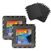 2x 10pce EVA Mat 29cm x 29cm Black