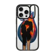 iPhone 16 Pro Impact Ring Stand Case MagSafe Compatible TWIN FLAME IPHONE CASE BY SUE TSAI