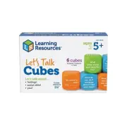 Learning Resources Let's Talk! Cubes Assorted Colors 6/Pack (LER6369)
