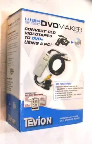 Tevion High Speed DVD Maker Convert VHS Tapes To DVD Using A PC USB 2.0