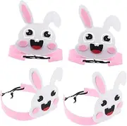 Vaguelly Cute Bunny Ears Headband Easter Bunny Headwear for Kids Rabbit Cosplay Headband Props Easter