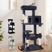BEASTIE Cat Tree Scratching Post Scratcher Tower Condo House Furniture Wood 143