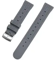 Premium Fluoro Rubber Waffle Watch Strap 20mm 22mm Watchbands Fit For Seiko Diving Waterproof Bracelet Wrist Accessories Replacement