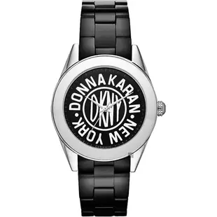 DKNY 紐約時尚25週年全球限量陶瓷手錶-黑/36mm NY2155