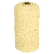 Natural Macrame Cord 2mm x 219 Yards Cotton Macrame Rope, Light Yellow