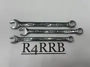 Snap-on Tools USA NEW 3pc Metric 12pt Short Length Chrome Combo Wrench Lot Set