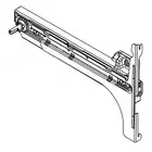 Whirlpool WPW10397635 Refrigerator Freezer Drawer Slide Rail, Right (replaces