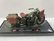 [Maisto] 1/18 Motorcycle Harley Davidson - 1942 WLA Flathead - Military Green - Medium