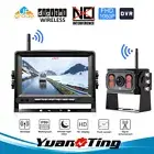 Wireless Camera Reversing Digital Rear View 7" DVR Monitor For RV Truck Camper