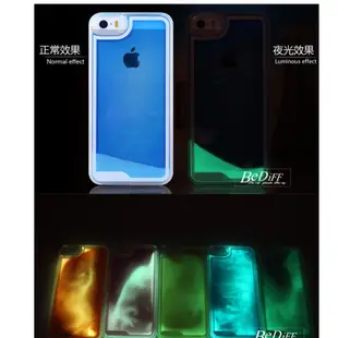 《DIFF》蘋果iphone6 plus iphone5s 夜光流沙手機殼 正韓 亮片星星螢光水族箱造型硬殼