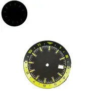 1.44in/36.5mm Watch Dial With C3 Green Luminous For Seiko NH35 NH35A Movement